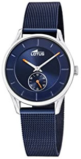 Lotus Uhr Für Damen 18818/2 Minimalist Silber Edelstahl Case BlauEdelstahl Band