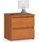 AKORD Nachttisch CL2 40 cm | 2 Schubladen | Nachttisch mit Schublade | Nachtkommode, Nachtkästchen | Schlafzimmer Schrank | B40 x H40 x T35 cm | Gewicht 10,60 kg | Erle/Erle