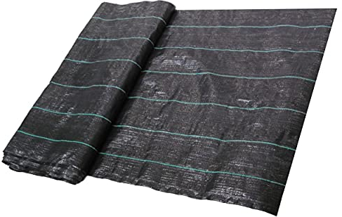EXCOLO 20m² Schweres Bändchengewebe 150g/m² Unterbodengewebe wasserdurchlässig gegen Unkraut Unkrautvlies Gartenvlies mit UV-Schutz – Reißfeste Mulchfolie - Unkrautfolie (20m² (20m x 1m))