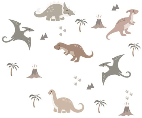 HNTR Dinosaurier Wandaufkleber für Schlafzimmer und Kinderzimmer