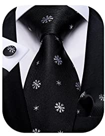 DiBanGu Herren Krawatte modisch | Schalrevers, Paisley-/Blumenmuster, Jacquard-gewebt, normale Passform, entspricht der Größe, chemische Reinigung