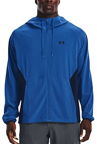 Under Armour Men's UA Stretch Woven Hooded Jacket (as1, alpha, m, regular, regular, Medium)