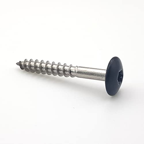 Vis pour panneaux de façade 4,8x38 mm RAL 9005 noir foncé Inox A2 par 50