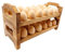 Forzater Wooden Egg Holder Countertop, Stackable Egg Storage Trays for 36 Fresh Chicken Deviled Egg Organizer Rustic Kitchen Decoration, Egg Container Rack, set of 2 pieces