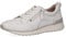 CAPRICE Damen Sneaker flach aus Leder mit Reißverschluss, Weiß (White Nappa), 41 EU