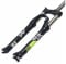 ZECHAO MTB Bicycle Suspension Fork, 24 Inch Manual Lockout Stroke 100mm Straight Tube Axis: 9mm Disc Brakes Bicycle Accessories Accessories (Color : Dark green, Size : 24inch)