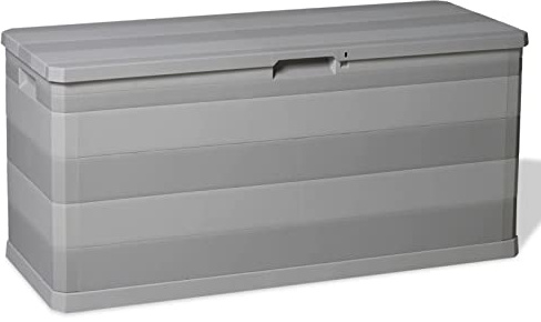 GuyAna Gartenbox Grau 117×45×56 cm Auflagenbox Wasserdicht Kissenbox Outdoor Wasserdicht Box FüR Gartenauflagen Garten Aufbewahrungsbox