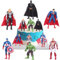 Mini Figuren Set, 6 Stück Figuren Cake Topper, Figuren Set, Figuren Kuchen Dekoration, Cake Toppers, Action Figuren Set, Cartoons Kuchen Topper, für Kinder Geburtstagsfeiern