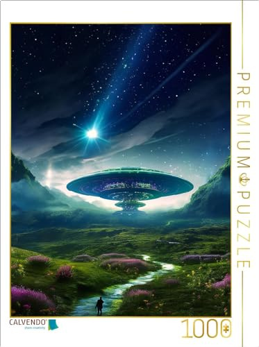 CALVENDO Puzzle Labor in den Bergen - Science Fiction | 1000 Teile Lege-Größe 64 x 48 cm Foto-Puzzle für glückliche Stunden
