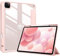 ProCase Coque pour iPad Pro 12.9 Pouces 2022/2021/2020/2018, Nouvel Étui Amélioré avec Porte-Stylet, Housse de Protection Anti-Chute -Rose