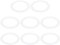 PATIKIL Goof Rings for 4 Inch Recessed Can Lighting Down Light, 8 Pcs Metal Goof Trim Rings Cover, Outer Diameter 6.7-inch, Inner Diameter 4.25-inch, Matte Finish White，Flush Mount