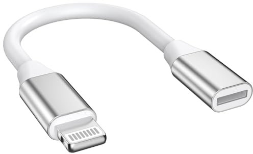 [Apple MFi Certified] 9cm Lightning Male to Lightning Female Charger Adapter,iPhone Extension Charging Adapter Cable Cord Connector Converter Dongle Compatible with iPhone 14 13 12 11 XS XR X 8 7 6