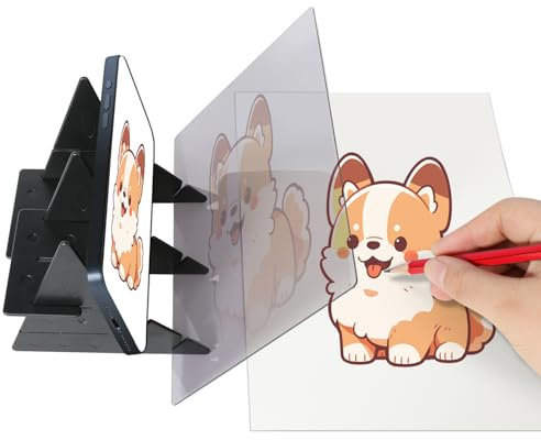 Optical Drawing Board, Portable Optical Tracing Board, Image Tracing Board Drawing Projector Light Copy Pad, Easy Tracing Drawing Sketching Tool, for Kids Artist Students Beginners Sketch Wizard
