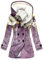 SCBFDI Sudadera Oversize Mujer Abrigos de Paño Mujer Chaqueton Mujer Chaqueta Mujer Deporte Abrigo Rosa Fucsia Jaquetes Mujer Invierno Chaquetas Nujer Tallas Grandes Mujer Abrigos Morado M