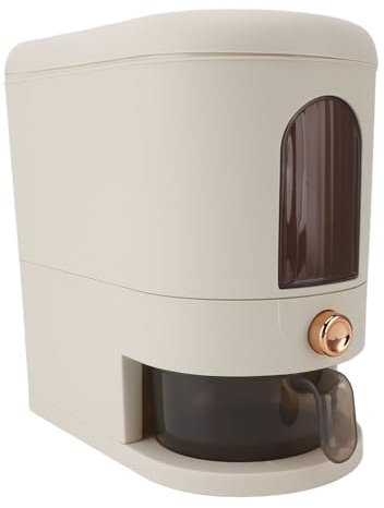 Reisspender, 5 kg Reisbehälter, Getreidebehälter, Aufbewahrung mit Deckel, Messbecher, Haushalts-Müslispender-Eimer für die Organisation der Speisekammer in der Küche zu Hause