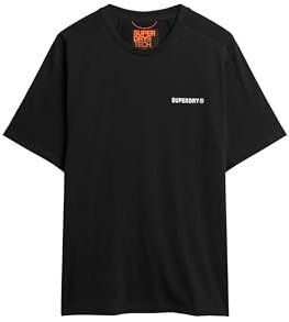 Superdry Herren Tech Relaxed T-Shirt Schwarz M