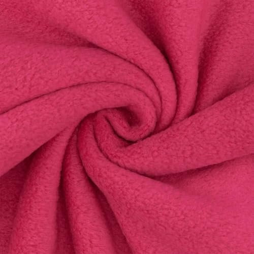 Polarfleece Stoff Antipilling zum Nähen, Polar-Fleece-Stoff als Meterware, uni erika (Länge am Stück: ab 100cm / Breite: 150cm)