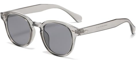 Long Keeper Retro Runde Sonnenbrille - Vintage Sonnenbrille Rund Herren Damen Klassische Unisex Stil Retro Johnny Depp Brille mit Uv400 Schutz