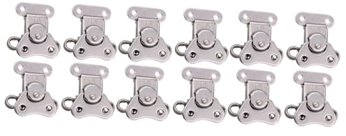 Artibetter 12stücke Teiliges Edelstahl Schmetterlingsverschluss Mit Feder Für Werkzeugkisten Holzkisten Schränke Einfache Montage Langlebig Für Sichere Aufbewahrung