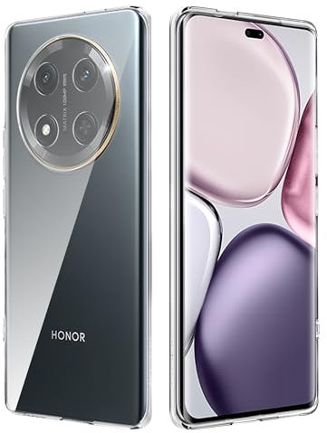 CAUHENYEE Silicone Transparent Coque pour Honor Magic 7 Lite 5G,Case TPU Fin,Souple et Transparent,Anti-Rayures,Résistant aux Chocs
