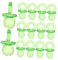Abaodam 2 Mini Décoration De Sucette Accessoires De Photomaton De De Bébé De Bébé Jouets Lingettes pour Bébés Ornement De Sucette Mini Tétine Sucettes en Vrac Green Acrylique