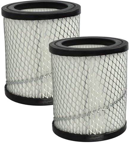 vhbw 2x filtro compatibile con Sellnet 20L SN2018, 15L SN119 aspiracenere - filtro HEPA bianco/argento