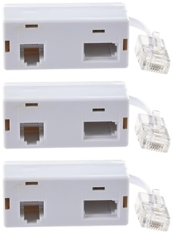 rieder 3X RJ45 Spina A BT RJ11 Secondario Splitter Adattatore Telefonico