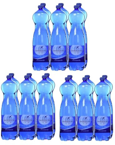 (Box da 18 Bottiglie) da 1,5 Litri Acqua per SAN BENEDETTO Frizzante