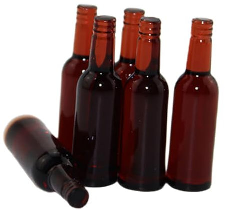 Toddmomy 6pièces Miniatures De Bouteilles De Bière Accessoires Décoratifs pour Maison De Poupées Et Miniatures Décorations De Modèles Réalistes