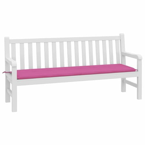 vidaXL Garden Bench Cushion Pink 180 x 50 x 4 cm Oxford fabric, Outdoor Cushion, Bench Pillow, Indoor, Elegant Design, Plush Foam-Filled, Comfortable Seating Addition