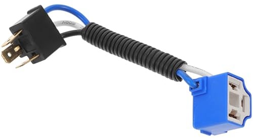 IMIKEYA Adaptateur Prise Connecteur Femelle H4 pour Faisceau de Câbles de Phare Automobile et Moto, Matériau Plastique Solide Noir, Haute Résistance et Conversion Fiable