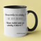 Tasse à Café Humoristique avec Citation de Film 'La Cité de la Peur', Mug Blanc et Noir, Message Whisky