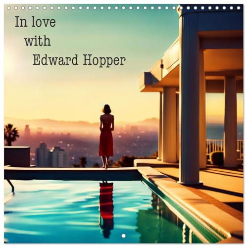In love with Edward Hopper (Wall Calendar 2025 12 x 24 / 30 x 60 cm (open)) CALVENDO 12 Month Wall Calendar