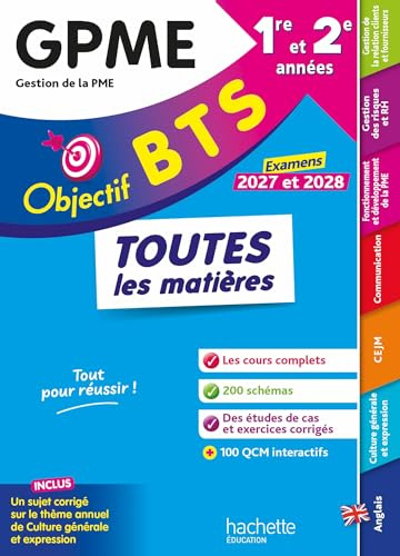 Objectif BTS GPME (1re et 2e années) - Toutes les matières, examens 2027-2028