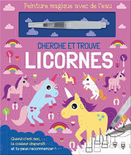 Cherche et trouve licornes (coll. peinture magique avec de l'eau)