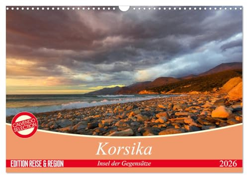 Korsika - Insel der Gegensätze (Wandkalender 2026 DIN A3 quer), CALVENDO Monatskalender: Korsika ist Romantik, Schönheit, Stille und Abenteuer. (CALVENDO Orte)