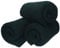 Betz 3 Stück Fleecedecke Kuscheldecke Wohndecke in Größe 130x170 cm Qualität 180 g/m Farbe schwarz