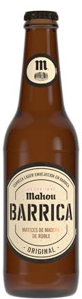 Mahou Barrica Original, Botella 33cl, Cerveza Lager Envejecida en Barrica Varios Meses, Con Matices de Madera de Roble, 6.1% Vol. Alcohol