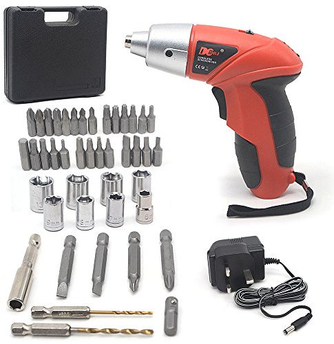 Rayinblue 45PC 4.8V CORDLESS REVERSIBLE RECHARGEABLE DRILL ELECTRIC POWER SCREWDRIVER CASE