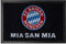 FC Bayern München Fan Fußmatte - Mia San Mia - schwarz Matte Logo Fußabtreter FCB
