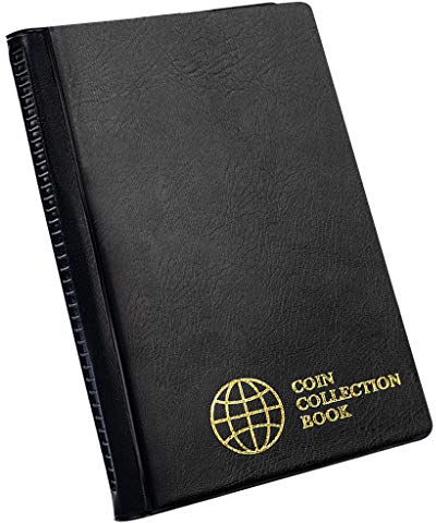 Uncle Paul Münzsammelalbum - Münzhalterbuch Münzlageralbum Geld Penny Pocket für Sammler CS01