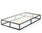 Zinus Joseph Bett 90x200 cm - Höhe 25 cm mit Stauraum unter dem Bett - Metall-Plattformbettrahmen mit Stahl-Lattenrost - Schwarz