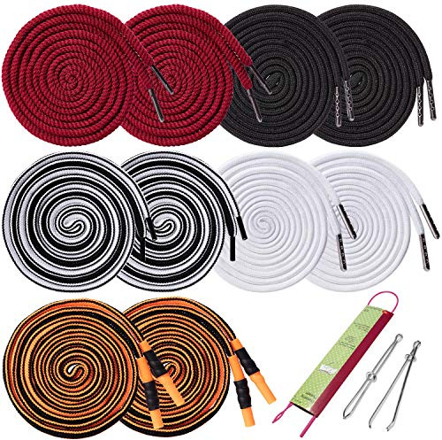 10pcs Replacement Drawstrings for Sweatpants Shorts Hoodies with 3pcs Drawstring Threader（51.2in Length）