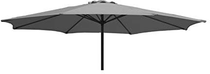 TFS Replacement Parasol Fabric Canopy for Standard, Cantilever & Balcony Parasols (2.5m 6arm, Grey)