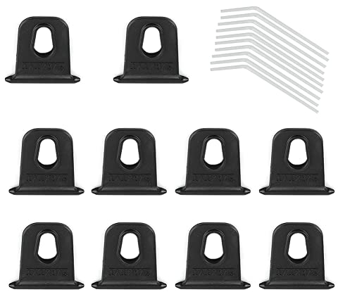 Gorgeri Markisenhaken, 10 Stück Tragbare Markisenhaken Langlebiger Kleiderbügelhalter Einfach zu installierender Markisen-Organizer für Wohnmobile