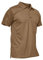 KEFITEVD Men's Golf Polo Shirts Short Sleeve Shirts Casual Summer Polyester Lightweight Work Shirts,Brown,XL