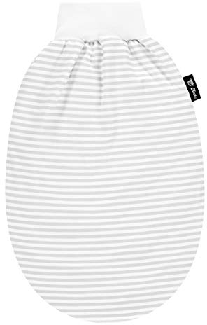 Alvi Schlupfmäxchen Light XL & Windel Blaubaer | Baby Schlafsack | Baby Strampelsack Sommer | Pucksack Alvi 3-6 Monate | Schlafsack Baby 100% Baumwolle | Schlupfsack aus Baumwolle