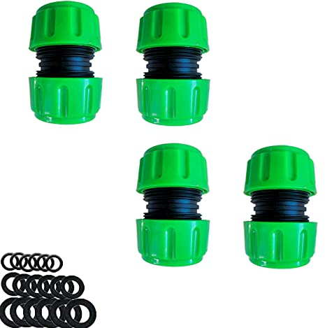 YAAVAAW 4 Pack Hose Repair Connector Extender,Quick Fix Extend Connector for Join 3/4 inch Garden Hose Pipe Quick Repair Connection