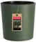 KADAX Blumentopf mit Holzspänen, Übertopf mit Einlage, Topf, Gartenschale, Blumenkübel, Blumentopfschutz für Wohnzimmer, Büro (⌀ 19cm, Grün)