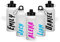Print Maniacs Personalised Water Bottle School Sport Cap Drink White Silver 600ml or 400ml Aluminium Kid Boys Girls Biking Gift Superhero (White, 400ml)